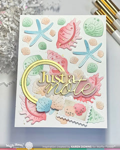 Seashell Texture Die Waffle Flower 422078