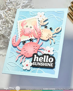 Hello Sunshine Piercing Matching Die Waffle Flower 422052