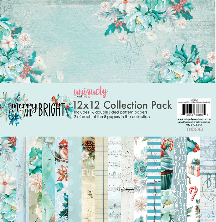 Merry & Bright 12x12” Collection Pack Uniquely Creative UCP2817