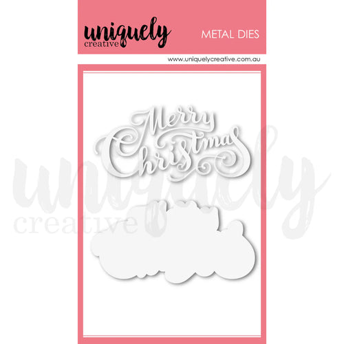 Merry Christmas Script Die Uniquely Creative UCD1794