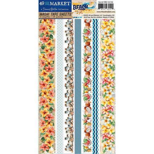 Beach Vibes Puffy Stickers 49 & Market DBV-32208