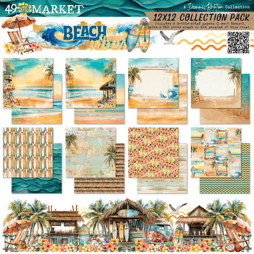 Beach Vibes 12x12” Collection Pack 49 & Market DBV-32000