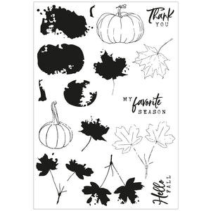 Pencil Line Harvest Stamp & Die Set 49 & Market 666709