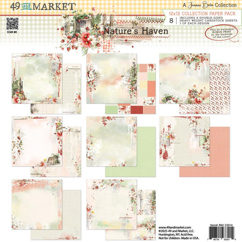 Nature’s Haven 12x12” Collection Pack 49 & Market JNH-33014