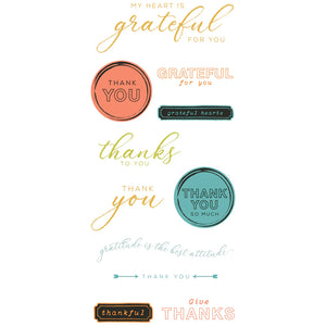 Thankful Sentiments Stamp and Die Set 49 & Market 666708
