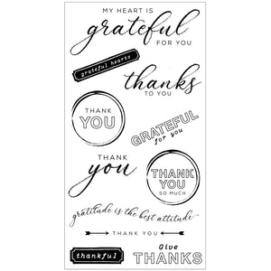 Thankful Sentiments Stamp and Die Set 49 & Market 666708
