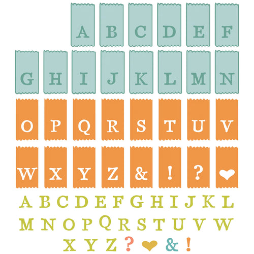 Tab Stamp Alpha Stamp and Die Set 49 & Market 666712