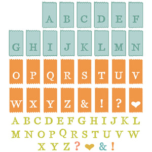 Tab Stamp Alpha Stamp and Die Set 49 & Market 666712