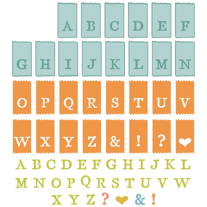 Tab Stamp Alpha Stamp and Die Set 49 & Market 666712