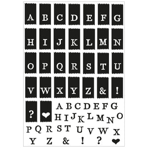 Tab Stamp Alpha Stamp and Die Set 49 & Market 666712