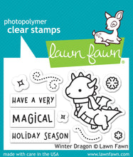 Load image into Gallery viewer, Winter Dragon Stamp Lawn Fawn LF2425
