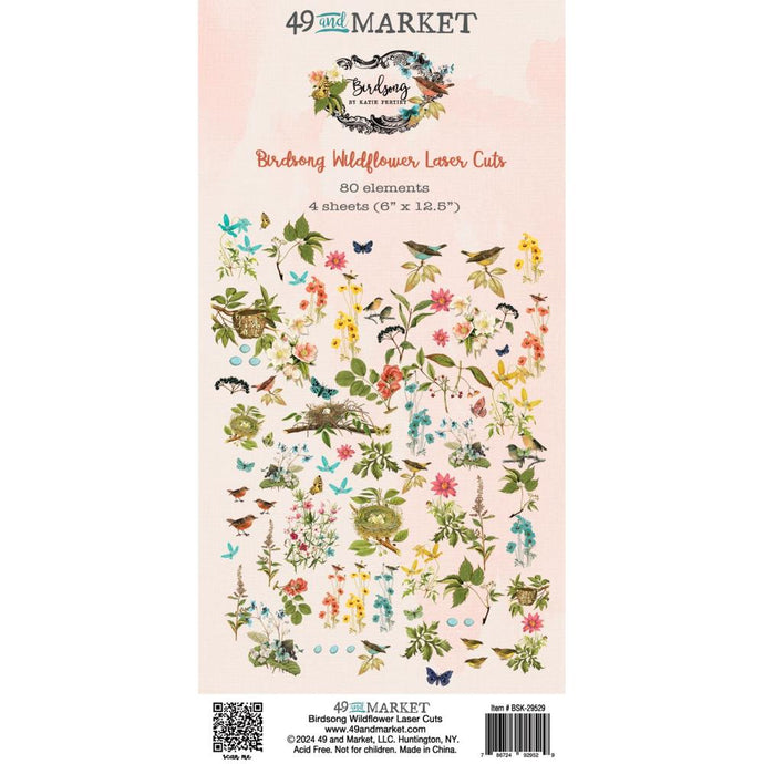 Birdsong - Wildflower Laser Cuts 49 & Market BSK-29529