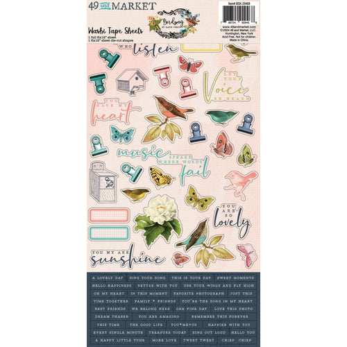 Birdsong - Washi Tape Sheets 49 & Market BSK-29468