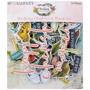 Birdsong - Chipboard Mixed Set 49 & Market BSK-29536