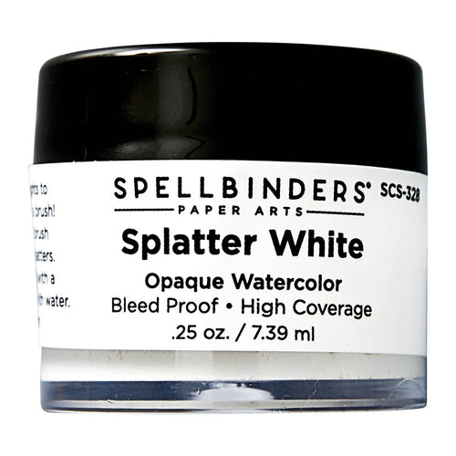 Splatter White Spellbinders SCS-328 (yes the container looks empty lol)