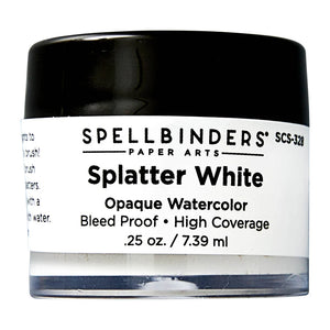 Splatter White Spellbinders SCS-328 (yes the container looks empty lol)