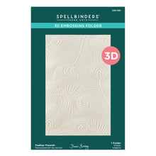 Load image into Gallery viewer, Feather Flourish 3D Embossing Folder Spellbinders E3D-095