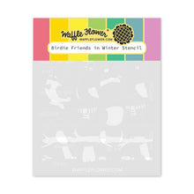 Load image into Gallery viewer, Birdie Friends in Winter Stencil Waffle Flower 422145