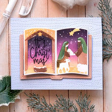 Load image into Gallery viewer, Open Book Holiday Sayings Waffle Flower 422127