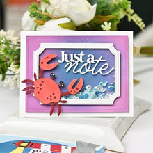 Load image into Gallery viewer, Just a Note Word Die Waffle Flower 422041