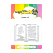 Load image into Gallery viewer, Open Book Die Waffle Flower 421816