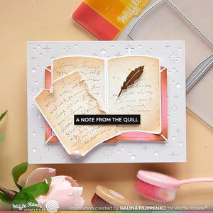 Open Book Die Waffle Flower 421816