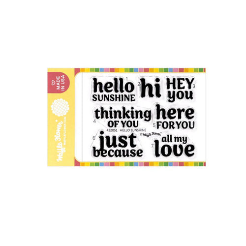 Hello Sunshine Sentiments Waffle Flower 422051