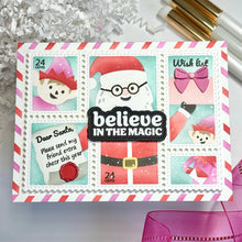 Load image into Gallery viewer, Postage Collage Dear Santa Waffle Flower 422141