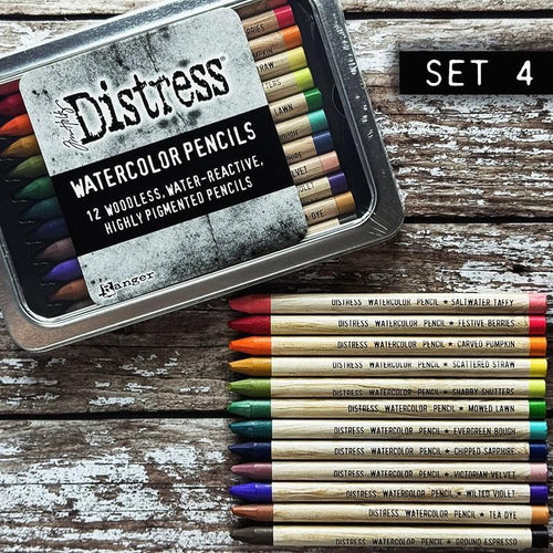 Distress Watercolour Pencils Set 4 Tim Holtz