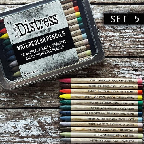Distress Watercolour Pencils Set 5 Tim Holtz