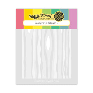 Woodgrain Stencil Waffle Flower 422107