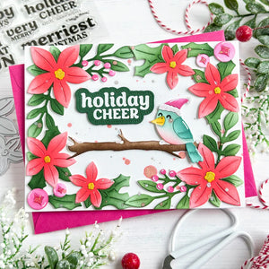 Poinsettia Frame Die Waffle Flower 422134
