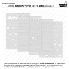 Load image into Gallery viewer, Simply Celebrate Winter Colouring Stencils Lawn Fawn LF3927