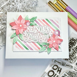 Diagonal Line Stencil Waffle Flower 422086