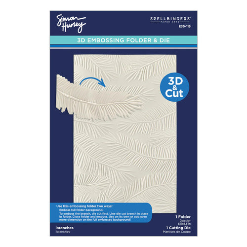 Branches 3D Embossing Folder & Die Simon Hurley E3D-115