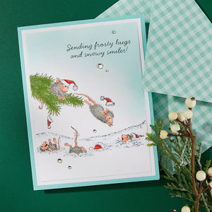 Snowy Smiles House Mouse Stamp Spellbinders RSC-060
