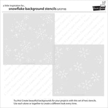 Load image into Gallery viewer, Snowflake Background Stencils Lawn Fawn LF2710