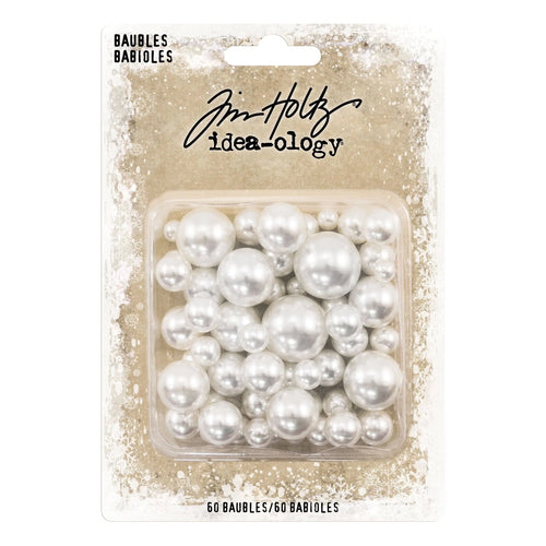 Baubles (undrilled pearls) Tim Holtz idea-ology TH94088