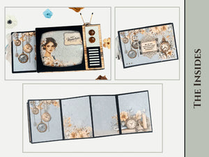 TV Pop up Mini Album BLANK kit Craftreat CAB028