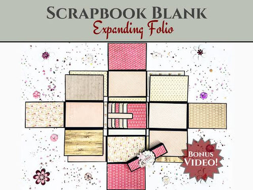 Expanding Folio - Kraft BLANK CrafTreat CAB023