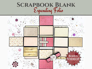 Expanding Folio - Kraft BLANK CrafTreat CAB023