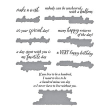 Load image into Gallery viewer, A Very Happy Birthday Sentiments Spellbinders BP-319