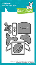 Load image into Gallery viewer, Tiny Gift Box Whale and Dolphin Add On Dies Lawn Fawn LF4137