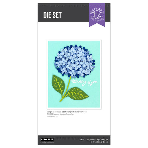 Layered Hydrangea Die Set Hero Arts DF251