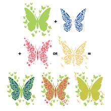 Load image into Gallery viewer, Butterfly Layering Stencil Hero Arts LS1224