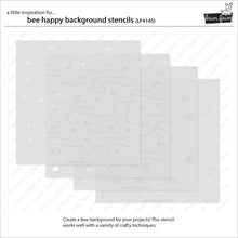 Load image into Gallery viewer, Bee Happy Background Stencils Lawn Fawn LF4145