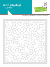 Load image into Gallery viewer, Daisy Bloom Outline Background Stencil Lawn Fawn LF4147