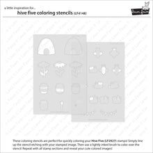 Load image into Gallery viewer, High Five Colouring Stencils Lawn Fawn LF4148