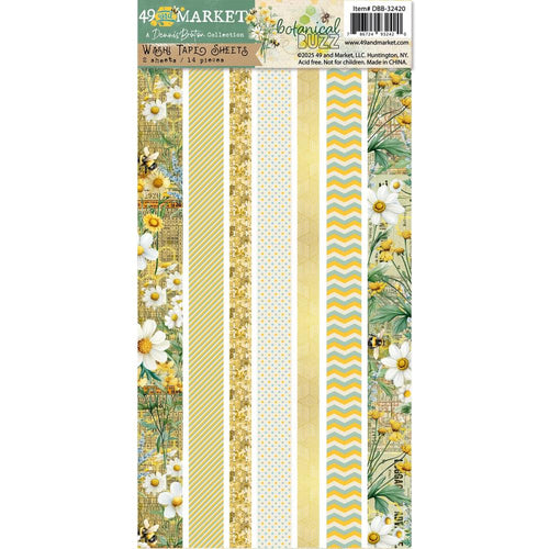 Botanical Buzz Washi Tape Sheets 49 & Market DBB-32420