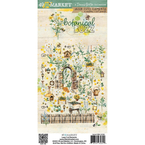 Botanical Buzz Laser Cut Elements 49 & Market DBB-32390
